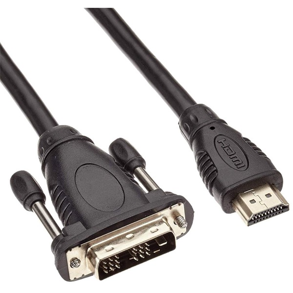 PREMIUMCORD Kábel HDMI - DVI-D, 19 pin (18+1), 1080p@50Hz, M/M, 10m, fekete