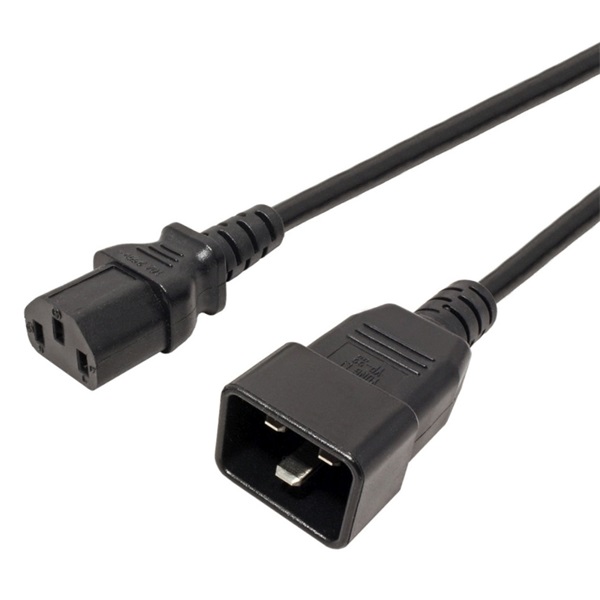 PREMIUMCORD Tápkábel C13 - C20 2m, fekete
