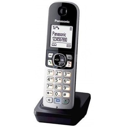 Panasonic KX-TGA681FXB DECT vezeték nélküli asztali telefon kézibeszélő Bázisállomás nálkül! fekete-ezüst