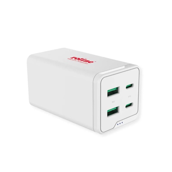 ROLINE Fali töltő, 2x USB-A 3.0 + 2x USB-C, 120W, fehér