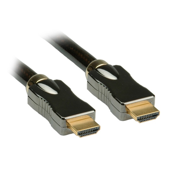 ROLINE Kábel HDMI 2.0 HDMI - HDMI, Ultra High Speed Ethernettel, 4K@60Hz, Ultra HD, M/M,   5m, fekete