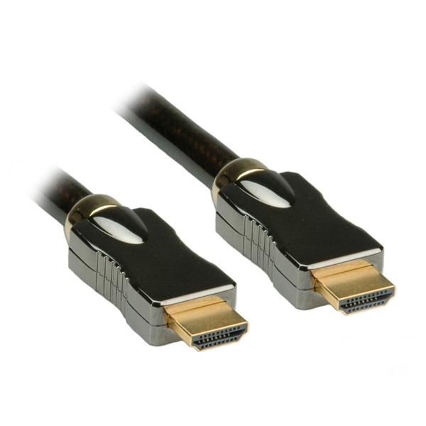 ROLINE Kábel HDMI 2.0 HDMI - HDMI, Ultra High Speed Ethernettel, 4K@60Hz, Ultra HD, M/M,   1m, fekete