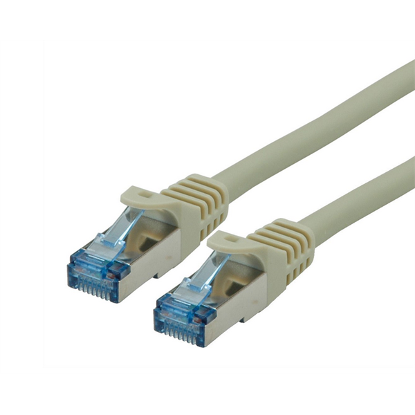 ROLINE Patch kábel S/FTP PATCH CAT6a LSOH,   7,5m, szürke