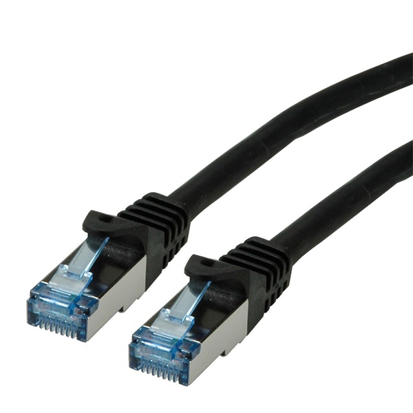 ROLINE Patch kábel S/FTP PATCH CAT6a LSOH,    1m, fekete