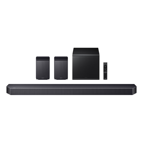 SAMSUNG HW-Q930H 9.1.4 csatornás hangprojektor mélynyomóval és hátsó hangszórókkal, Fekete