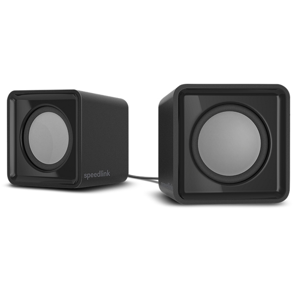 SPEEDLINK SL-810004-BK TWOXO Stereo Speakers, black, Sztereó hangszórók, fekete
