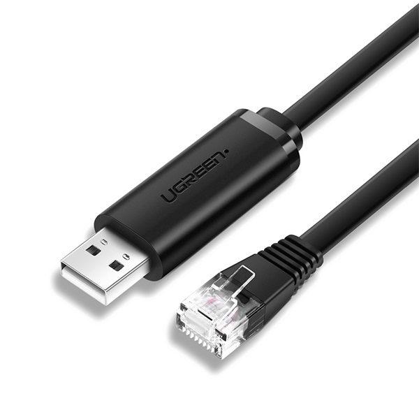 UGREEN Kábel USB-A - RJ45, M/M, 3m, fekete