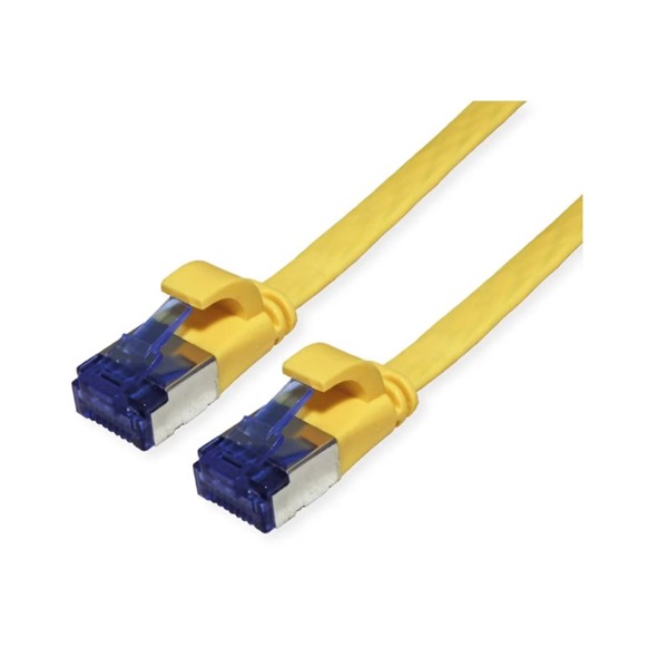 VALUE Patch kábel FTP CAT6a lapos kivitel 1m, sárga