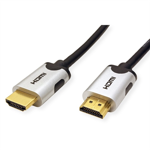 VALUE Kábel HDMI - HDMI 10K@30Hz, Ultra High Speed, HDR, M/M, 1,5m, fekete