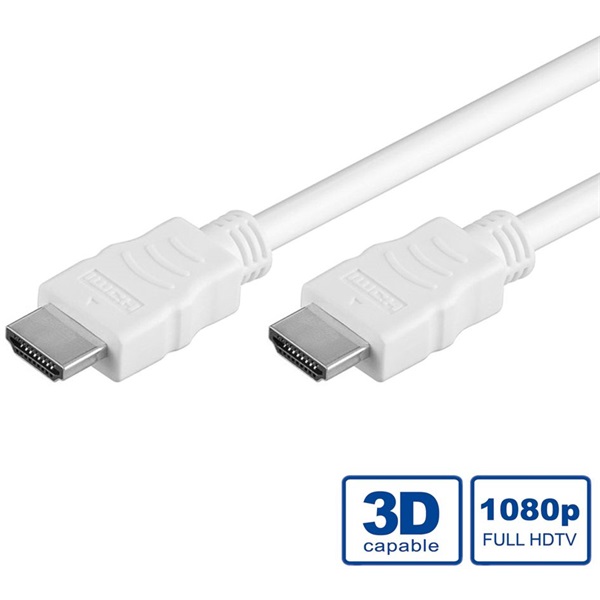VALUE Kábel HDMI - HDMI 1080p@60Hz, Ethernet M/M, 10m, fehér