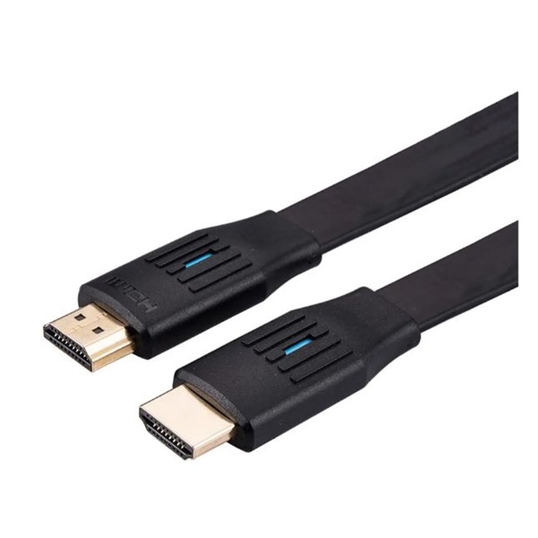 VALUE Kábel HDMI 2.1 HDMI - HDMI, Flat kábel, 8K@60Hz, Ethernet M/M,  2m, fekete