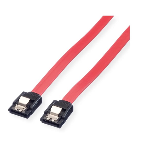 VALUE Kábel SATA 6 Gbit/s, Latch, 0.5m