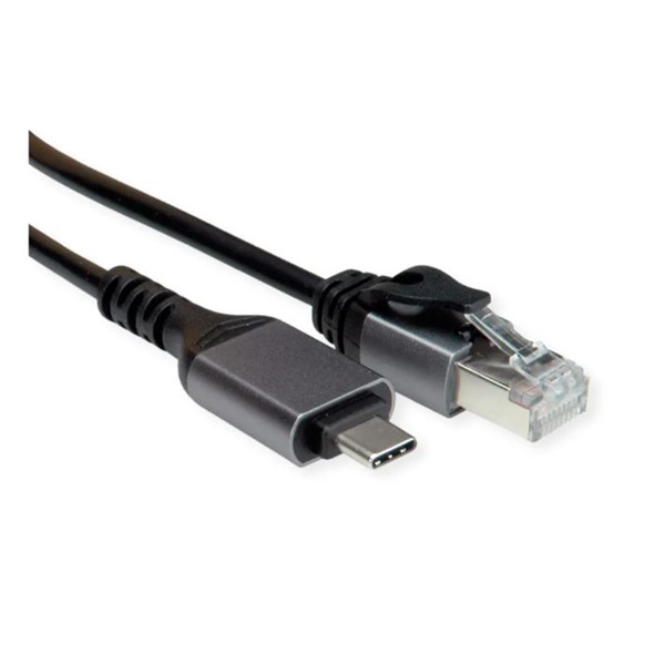 VALUE Kábel USB 3.2 USB-C - RJ45, M/M, 5m, fekete