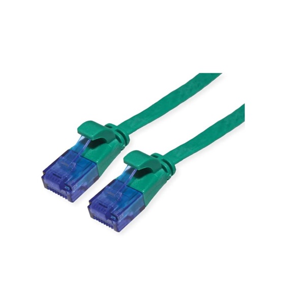VALUE Patch kábel UTP CAT6a lapos kivitel, 0,5m, zöld