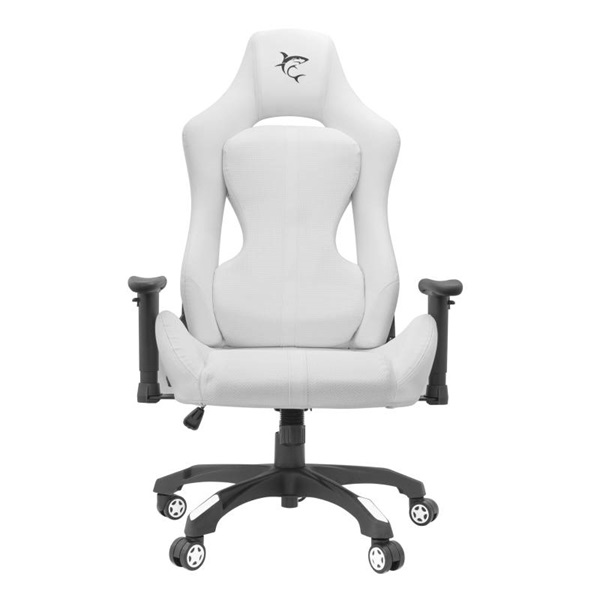 WHITE SHARK MONZA-W GAMER szék fehér, puha nyak és fej párna, lélegző felület, 120 kg- ig