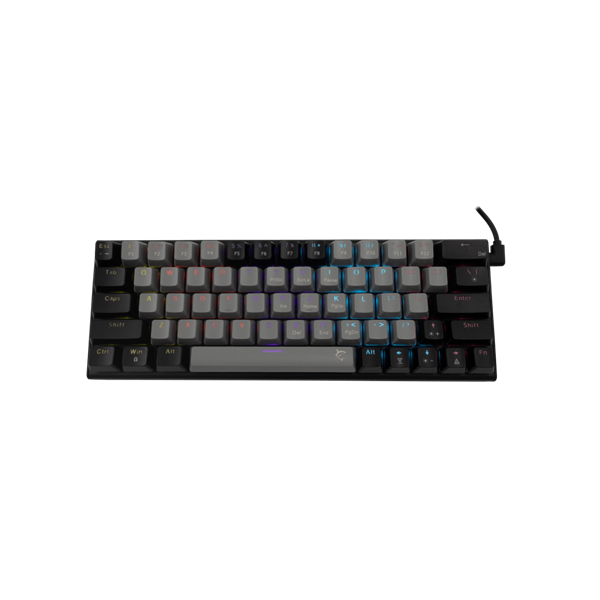 WHITE SHARK WAKIZASHI-2/G-B/R-HU, GK-002713V2/G-B/R-HU szürke/fekete, magyar, mechanikus gamer billentyűzet