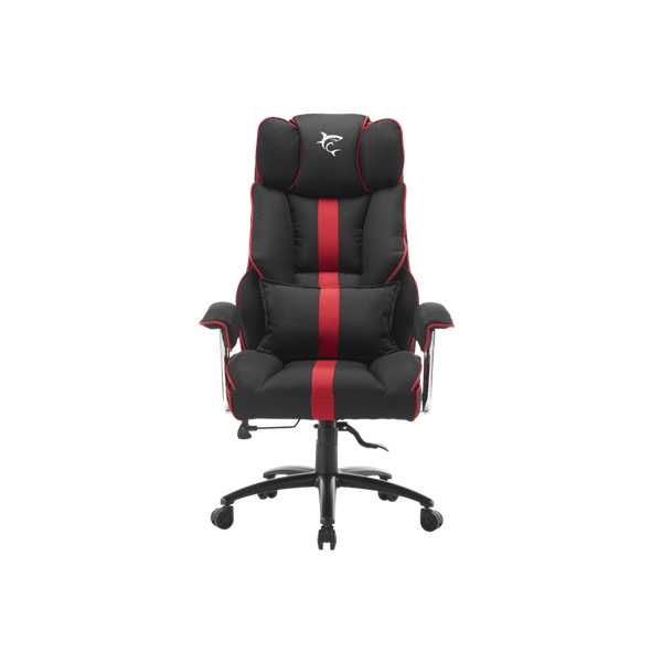 WHITE SHARK WS LE MANS LE MANS fekete/piros gamer szék, puha nyak, fej és hát párnák, lélegző felület, 120 kg-ig