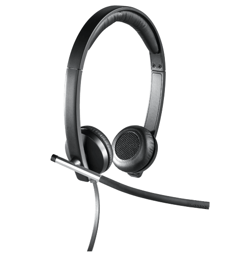 Logitech headset H650E Sztereo Headse Fekete