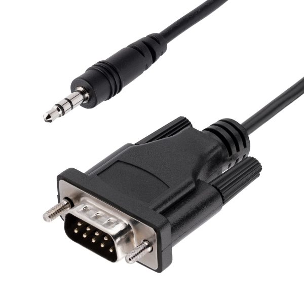 StarTech Jack 3,5mm -> Serial RS-232 DB9 M/M adatkábel 1m fekete