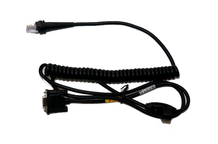 RS232 5V SIGNALS BLK DB9 MALE 3M COILED EXTERNAL POWER