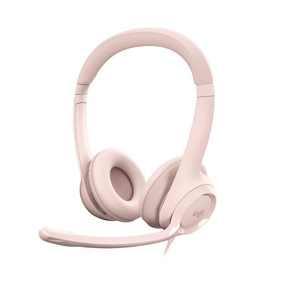 LOGITECH Fejhallgató 2.0 - H390 USB Mikrofonos, Rózsaszín