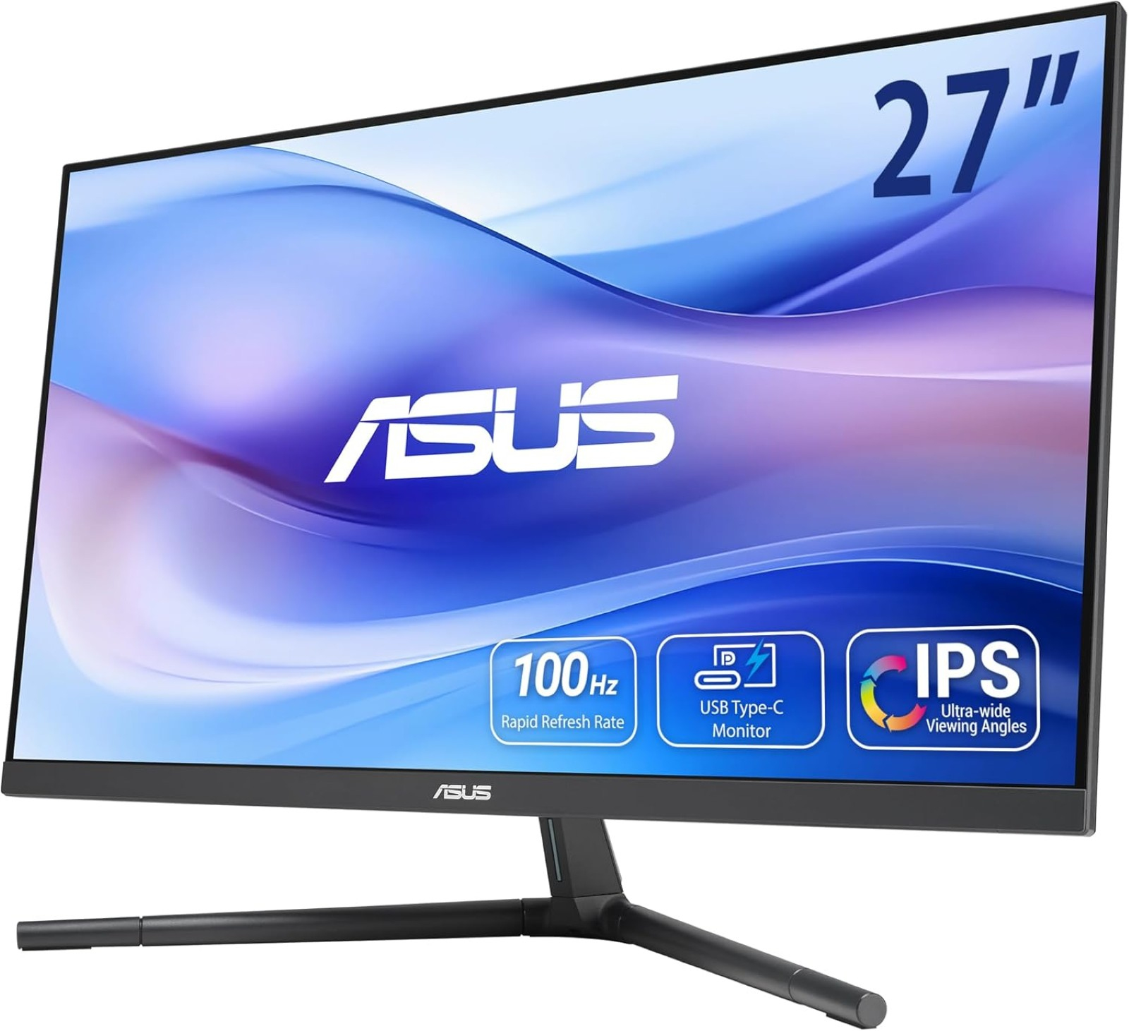 ASUS VU279CFE-B Eye Care Monitor 27" IPS, 1920x1080, HDMI/Type-C, 100Hz, Fekete