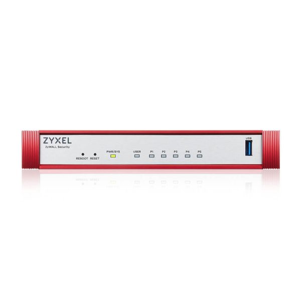 ZYXEL Tűzfal 1xWAN(1000Mbps) 4xLAN/DMZ(1000Mbps) 1xkonzol port, 1xUSB 3.0 + 1év Gold Security Pack, USGFLEX50H-EU0102F