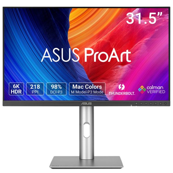 PROART 32IN IPS 6K 6016X3384 60HZ 5MS 98 DCI-P3 SPKR BLK 3Y
