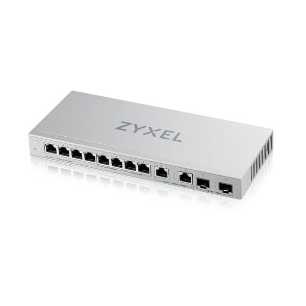 ZYXEL Switch 8x1000Mbps + 2x2.5Gbps + 2xSFP+ Nem Menedzselhető, XGS1010-12-ZZ0102F